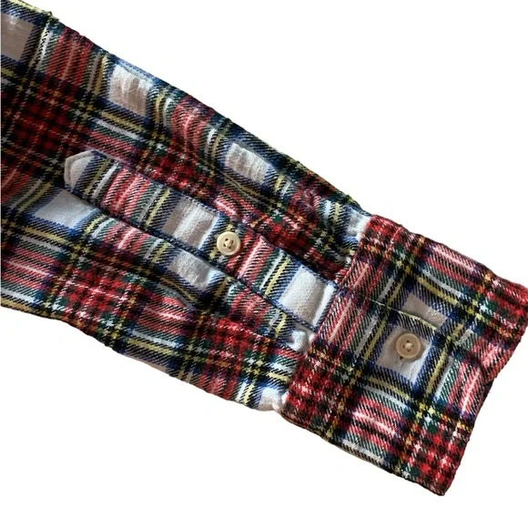 J Crew women’s plaid Snowy Stewart Tartan Flannel Size OO extra small - Picture 9 of 15